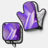 Purple Rainbow Dreams 鍋つかみ&鍋敷きセット (正面/裏面)