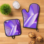 Purple Rainbow Dreams 鍋つかみ&鍋敷きセット (トップダウン)