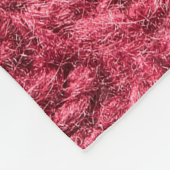 Purple red, cherry knitted sweater texture フリースブランケット (角)