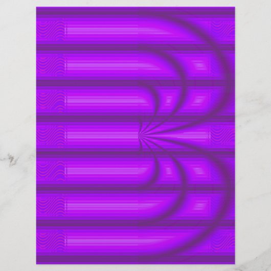 Purple Retro Cathedral Bulk Scrapbook Paper Pages チラシ (正面)