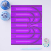 Purple Retro Cathedral Bulk Scrapbook Paper Pages チラシ (シングル)