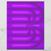 Purple Retro Cathedral Scrapbook Paper 2-Sided Pag (正面)