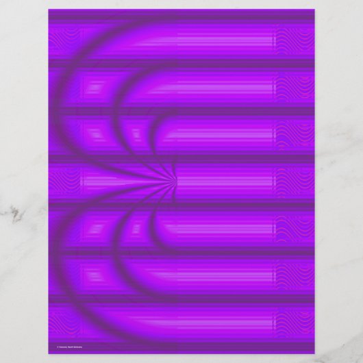 Purple Retro Cathedral Scrapbook Paper 2-Sided Pag (裏面)