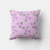 purple retro dots クッション (裏面)