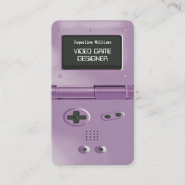Purple Retro Style Gaming Console Game Designer 名刺