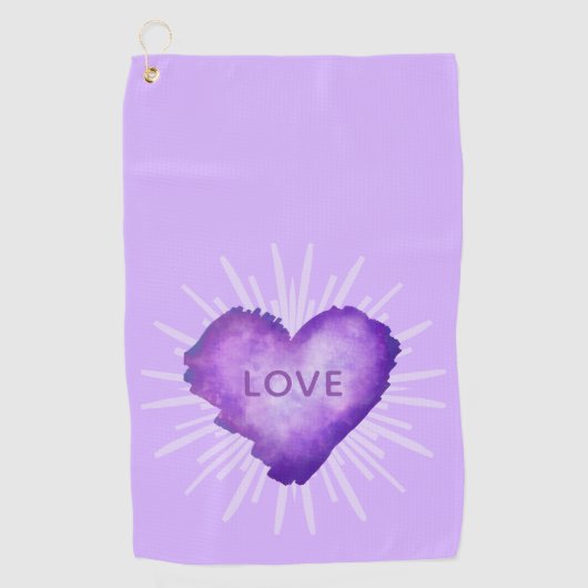 Purple Revolution with LOVE ゴルフタオル (正面)