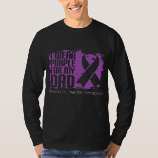 Purple Ribbon Fighter Dad Pancreatic Cancer Tシャツ