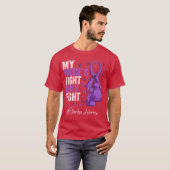 Purple Ribbon Niece Overdose Awareness Long Sleeve Tシャツ (正面フル)