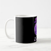Purple ribbon the mind may not remember alzheimers コーヒーマグカップ (左)