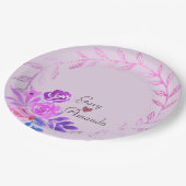 Purple Rose ペーパープレート (アングル)