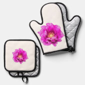 Purple Rose 鍋つかみ&鍋敷きセット (正面/裏面)