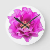 Purple Rose Clock ラウンド壁時計 (正面)