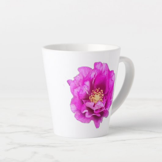 Purple Rose Mug カフェラテマグ (右アングル)