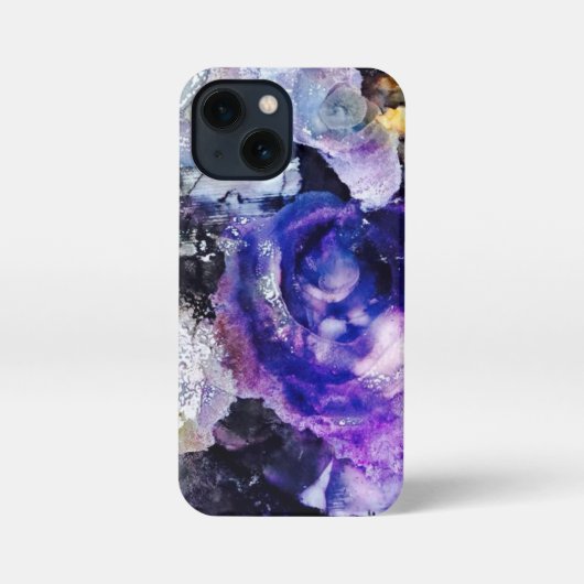 Purple Rose phone case iPhoneケース (裏面)