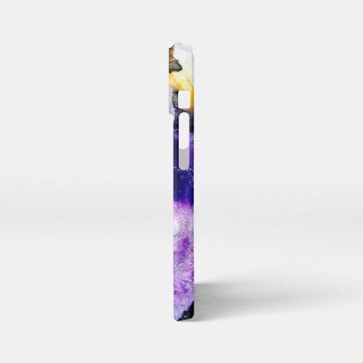 Purple Rose phone case iPhoneケース (左側面)