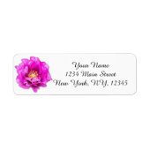 Purple Rose Return Address Label ラベル (正面)