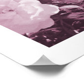 Purple Roses Floral Garden Photo Art Print Poster ポスター (角)