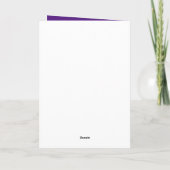 Purple Royal African Birthday Greetings for He シーズンカード (裏面)