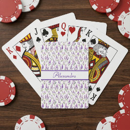 Purple Sage Green Lavender Custom Name トランプ