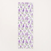 Purple Sage Green Lavender Flowers ヨガマット (正面)