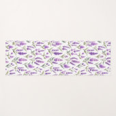 Purple Sage Green Lavender Flowers ヨガマット (正面(横))