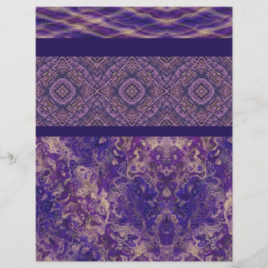 Purple Sampler Bulk Scrapbook Paper Pages チラシ (正面)