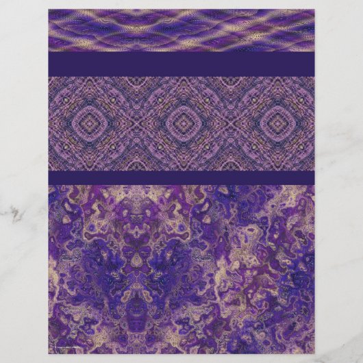 Purple Sampler Bulk Scrapbook Paper Pages チラシ (裏面)