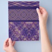 Purple Sampler Bulk Scrapbook Paper Pages チラシ (手)