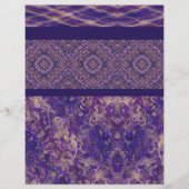Purple Sampler Scrapbook Paper 2-Sided Page (正面)