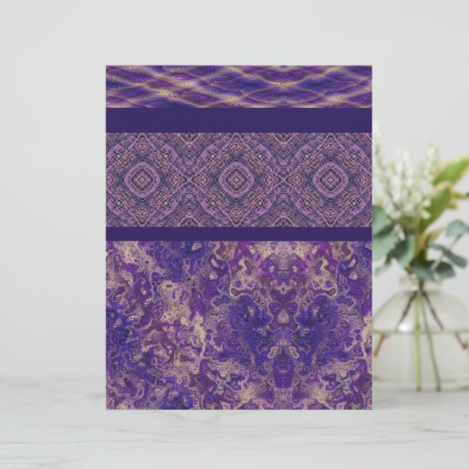 Purple Sampler Scrapbook Paper 2-Sided Page (スタンド正面)