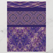 Purple Sampler Scrapbook Paper 2-Sided Page (裏面)