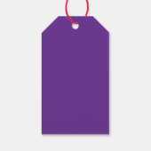 Purple Santa Claus Personalized Christmas ギフトタグ (裏面)