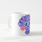 Purple Seashell コーヒーマグカップ (正面左)