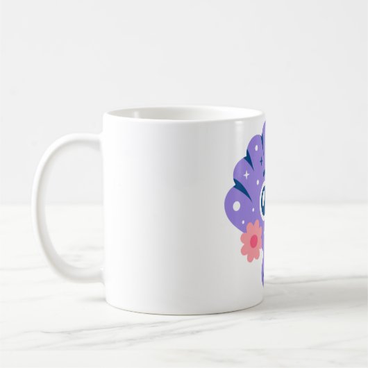 Purple Seashell コーヒーマグカップ (左)