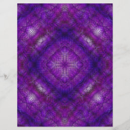 Purple Serene Gardens Bulk Scrapbook Paper Pages チラシ