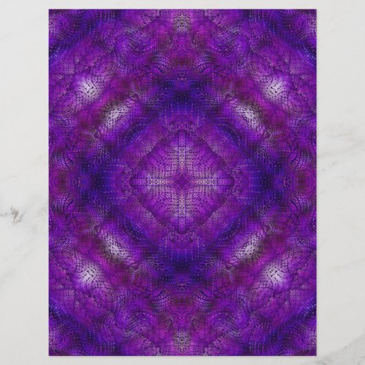 Purple Serene Gardens Bulk Scrapbook Paper Pages チラシ (正面)