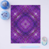 Purple Serene Gardens Bulk Scrapbook Paper Pages チラシ (シングル)