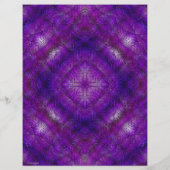 Purple Serene Gardens Scrapbook Paper 2-Sided Page (裏面)