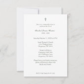 Purple Shades Garland In Loving Memory Photo ノートカード (裏面)