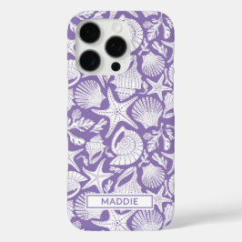 Purple Shells Personalized iPhone 16 Proケース