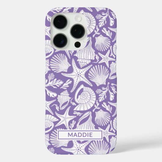 Purple Shells Personalized Case-Mate iPhoneケース (裏面)