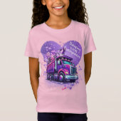 Purple Silly Dump Truck Valentine  Tシャツ (正面)