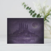 Purple Silver Gothic Romance Wedding RSVP (スタンド正面)