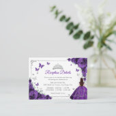 Purple Silver Quincenarea Reception Details エンクロージャーカード (スタンド正面)