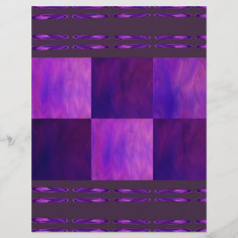 Purple Skies Tiles Bulk Scrapbook Paper Pages チラシ
