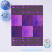 Purple Skies Tiles Bulk Scrapbook Paper Pages チラシ (シングル)