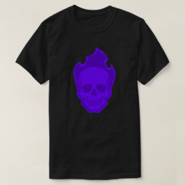 Purple Skull Graphic T-Shirt – Dark Aesthetic Skul Tシャツ