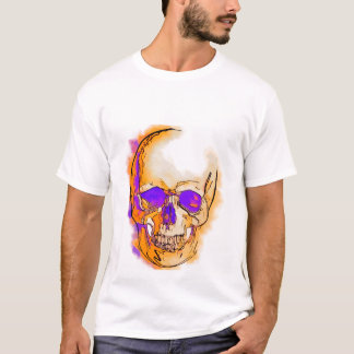 Purple skull tシャツ