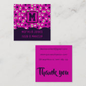 PURPLE SKULLS HALLOWEEN スクエア名刺 (正面/裏面)