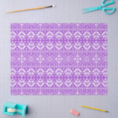 Purple Snowflake & Floral Fair Isle Christmas 薄葉紙 (クラフト)